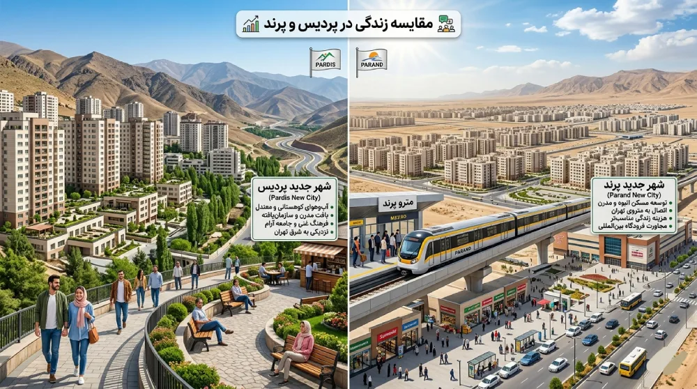 مقایسه زندگی در شهر پرند با شهر جدید پردیس؛ کدام بهتر است؟