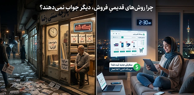 چرا روش های سنتی فروش جواب نمی دهد.